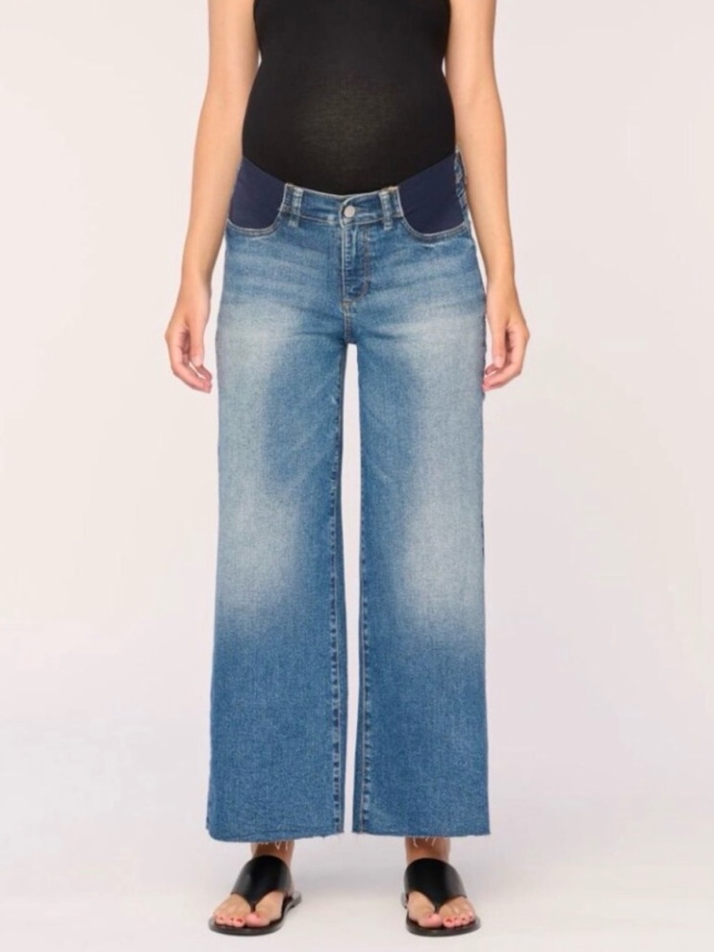 DL1961 Hepburn Wide Leg Maternity Jeans Women’s Size 29 Ankle East Lake Wash